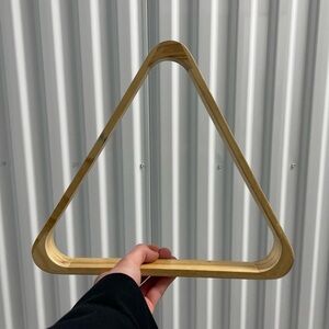 Vintage Wooden Classic Sports Billiards Triangle Pool Ball Rack